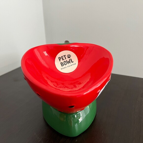 Fruit Theme Ceramic Elevated and Tilted Cat Bowls - Picture 7 of 7